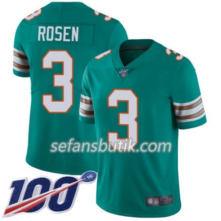 Miami Dolphins Tröjor Josh Rosen 3 Nike Grön Alternate 100th - Herr Miami Dolphins Tröjor Josh Rosen 3 Nike Grön Alternate 100th - Herr